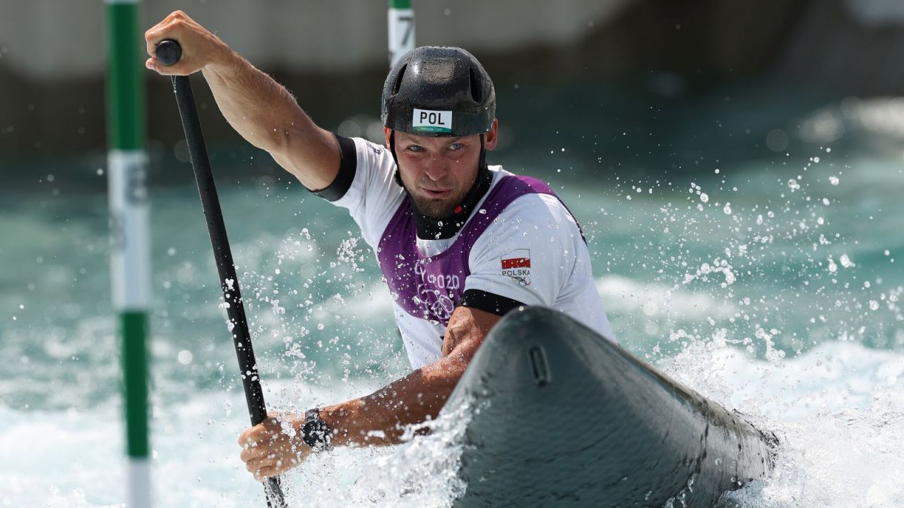Kajakarstwo górski, C1 (eliminacje) Grzegorz Hedwig w 1. przejazd