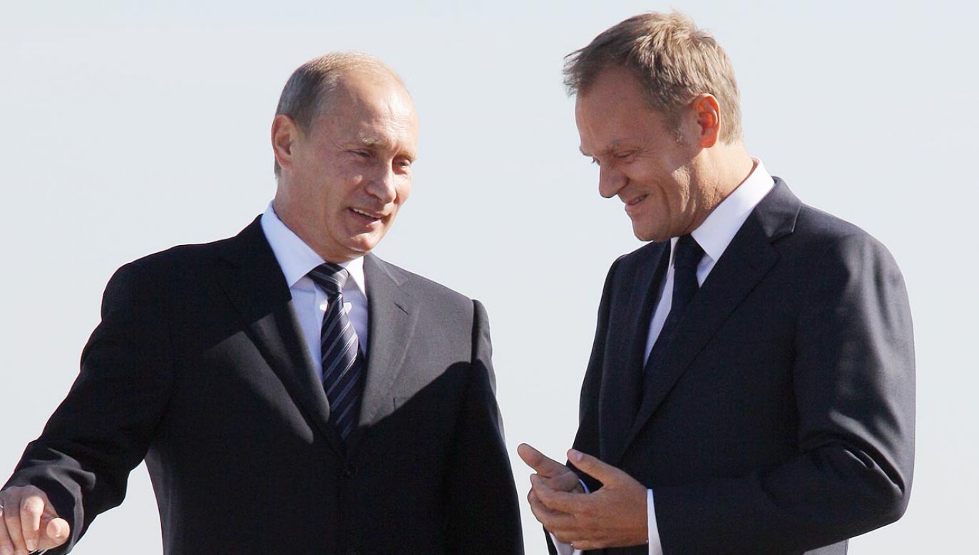 Donald Tusk i Władimir Putin (fot. PAP/Paweł Supernak)