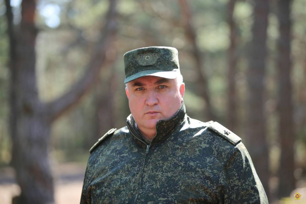 Намеснік міністра абароны ў справе тылу, начальнік тылу Узброеных сілаў Беларусі генерал-маёр Андрэй Бурдыка. (Фота: modmilby / Telegram)
