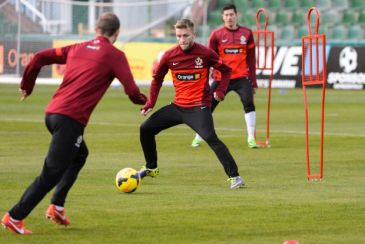 Kuba Błaszczykowski podczas wtorkowego treningu kadry
