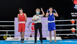 Paweł Sulęcki wygrał pierwszą walkę na Młodzieżowych Mistrzostwach Świata w Kielcach (fot. AIBA)