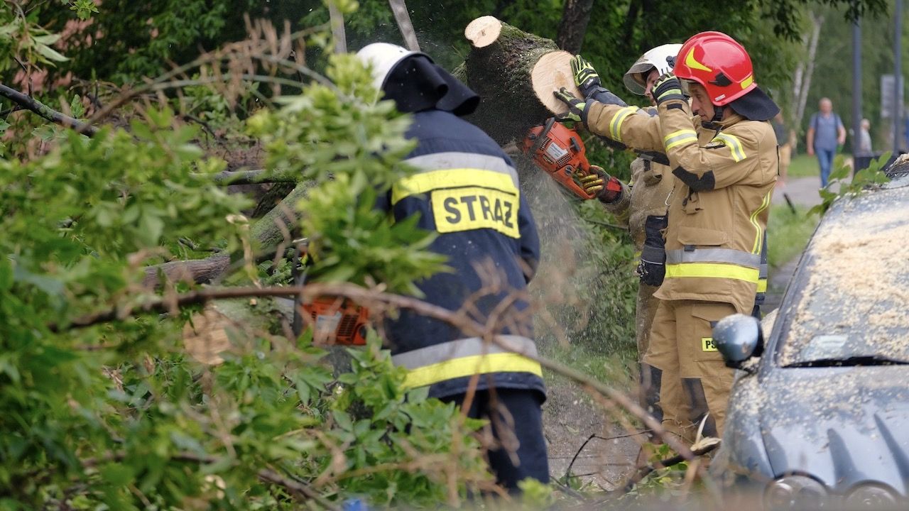 Potrzebnych było setki interwencji strażaków (fot. PAP/Mateusz Marek) Potrzebnych było setki interwencji strażaków (fot. PAP/Mateusz Marek)