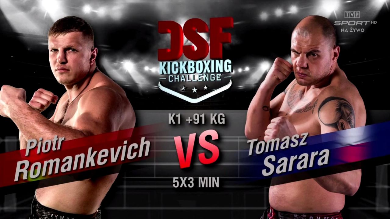 Dsf Kickboxing Challenge Piotr Romankiewicz Vs Tomasz Sarara K 1 91 Kg Walka Sport Tvp Pl
