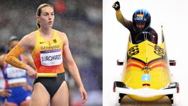 Alexandra Burghardt na bieżni i w bobsleju (fot. Getty)