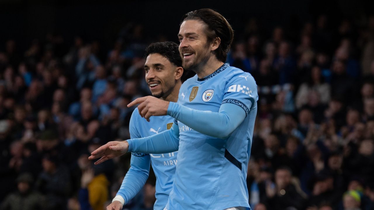Jack Grealish (z prawej), fot. Getty