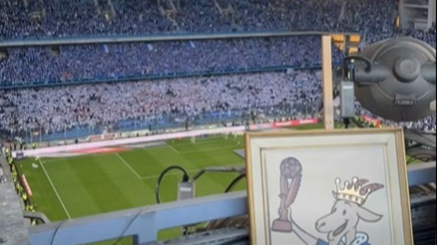 Kawu, koziołek, Lech Poznań (fot. Kawu/Facebook/screenshot)