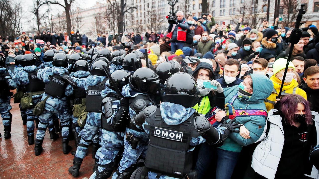 Wcześniej Nawalna publikowała swoje zdjęcia z demonstracji (fot. REUTERS/Maxim Shemetov) Wcześniej Nawalna publikowała swoje zdjęcia z demonstracji (fot. REUTERS/Maxim Shemetov)