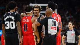 Jeremy Sochan w meczu NBA (fot. Getty). Jeremy Sochan w meczu NBA (fot. Getty).