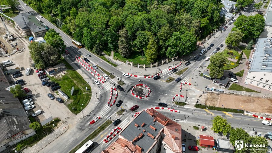 Krakowska Rogatka zostanie wyremontowana. Rozszerzenie modernizacji ul. Seminaryjskiej - fot. Miasto Kielce