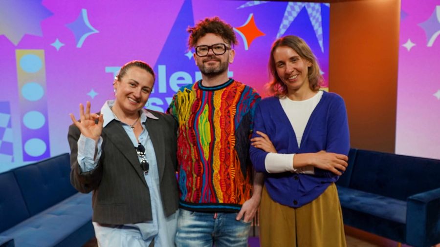 Poznajcie nowych jurorów programu TalentAsy! Kasia Wilk, Jakub Tylman, Hanna Bylka-Kanecka.(fot. TVP3 Poznań)