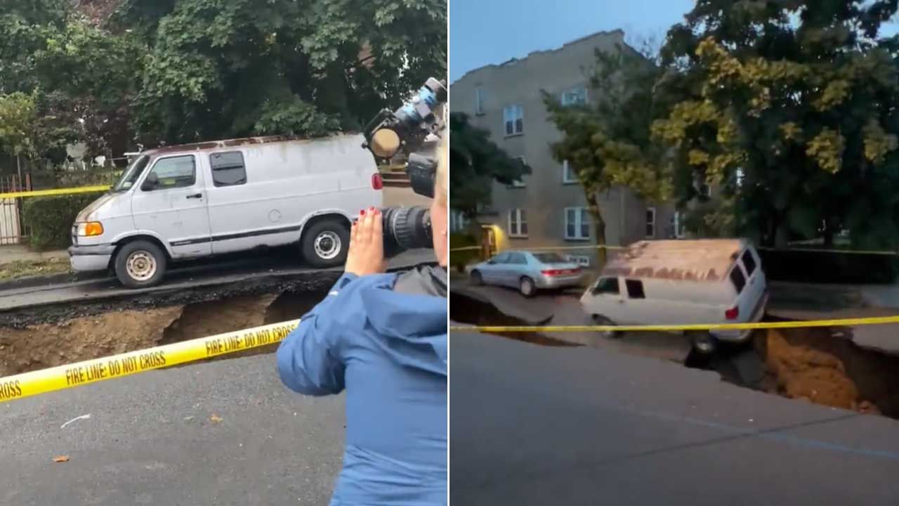 Przez wiele godzin obserwowano, jak dziura się powiększa (fot. TT/AliBaumanTV) Przez wiele godzin obserwowano, jak dziura się powiększa (fot. TT/AliBaumanTV)