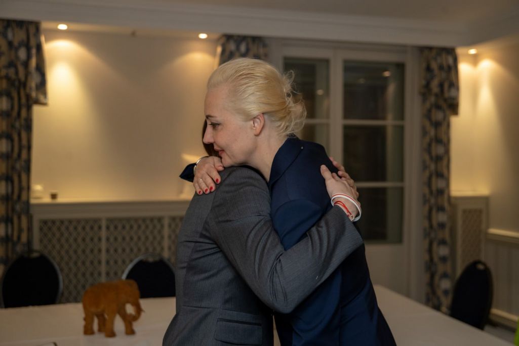 Святлана Ціханоўская сустрэлася з Юліяй Навальнай. (Фота: tsikhanouskaya / Telegram)
