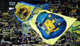 Kibice duńskiego Broendby (fot. Getty Images)
