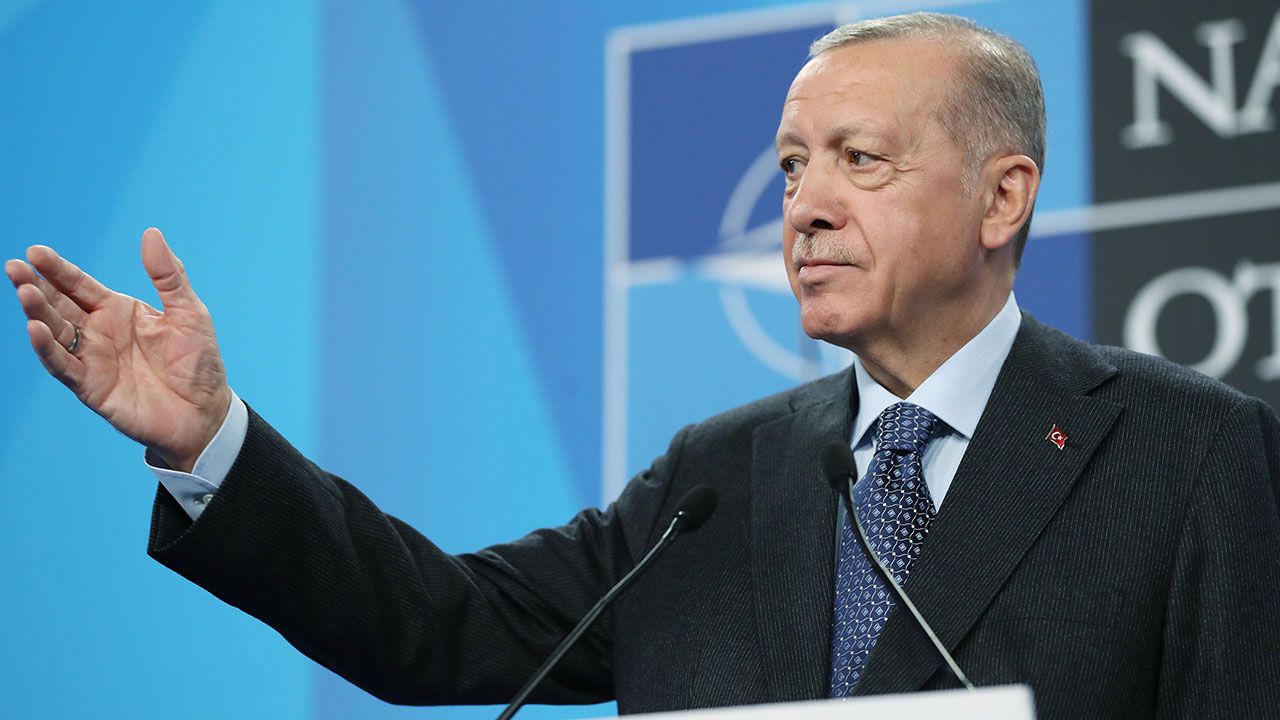 Recep Tayyip Erdogan (fot. Turkish Presidency/ Murat Cetinmuhurdar/Handout/Anadolu/Getty)