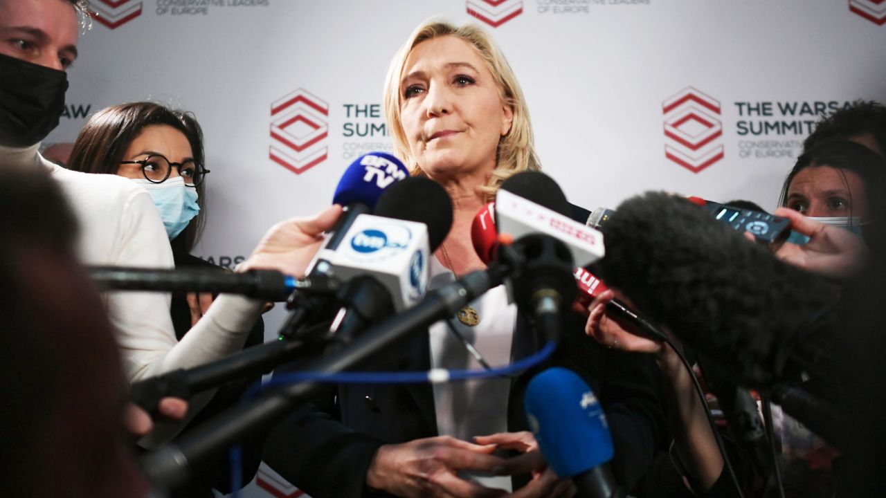 Marine Le Pen (fot. PAP/Marcin Obara)