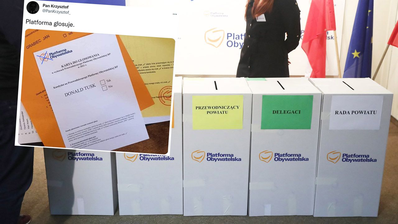 Szefa partii członkowie PO wybierają spośród... jednego kandydata (fot. PAP/Tomasz Gzell. tt/@PanKrzysztof_)