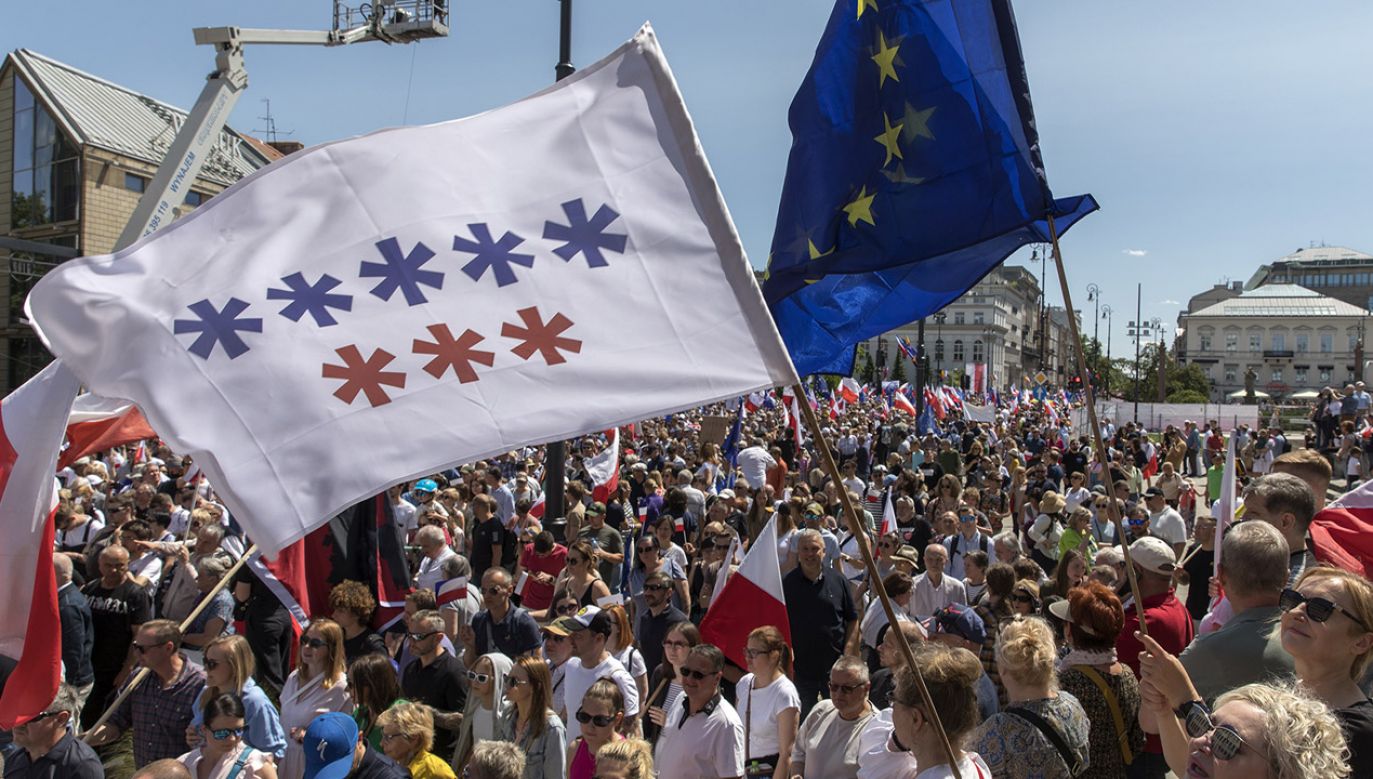 Jaka jest prawda o marszu PO? (fot. Wojciech Krynski / Forum)