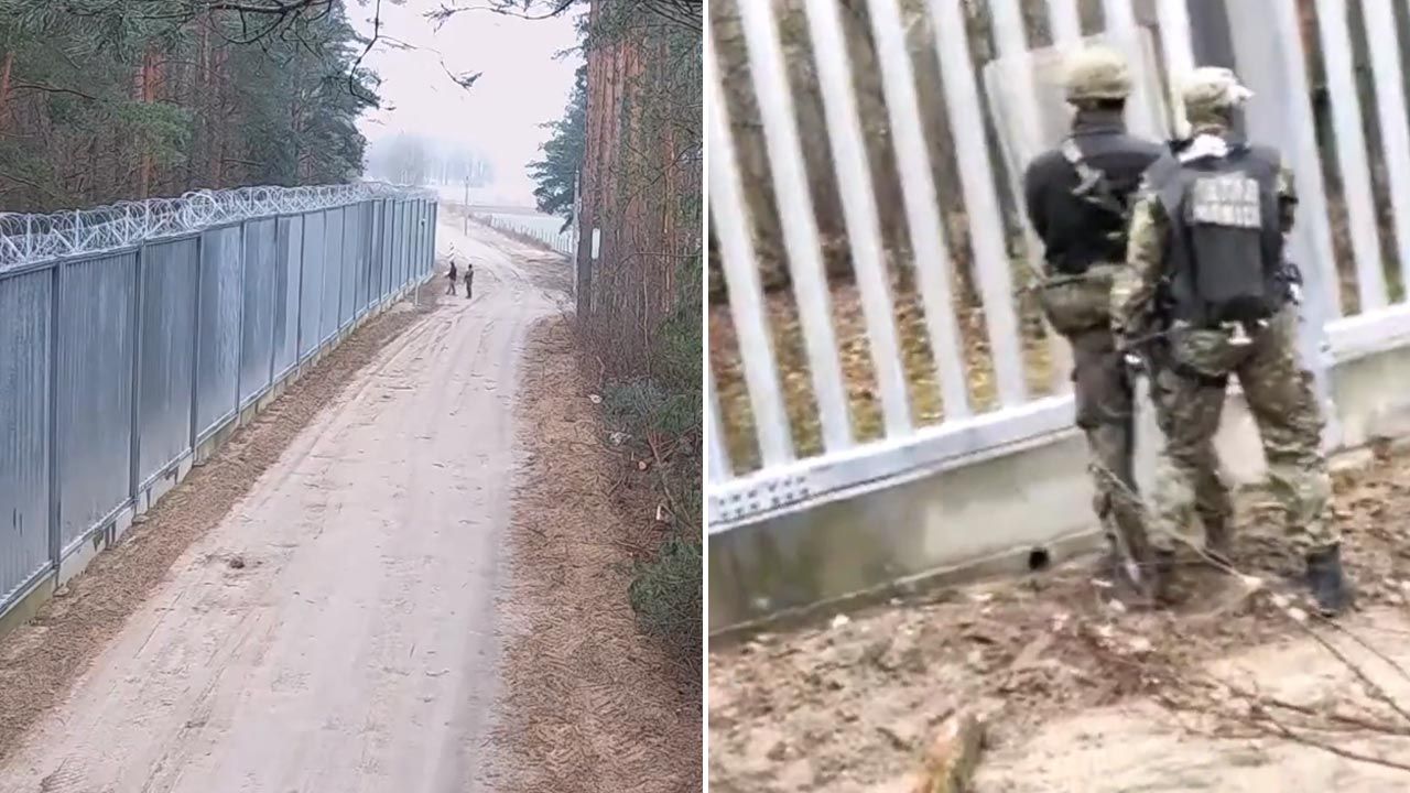 Niebezpieczne zdarzenie przy granicy z Białorusią (fot. Straż Graniczna)