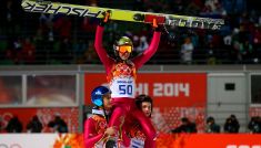 Kamil Stoch podczas igrzysk 2014 w Soczi (fot. Getty)