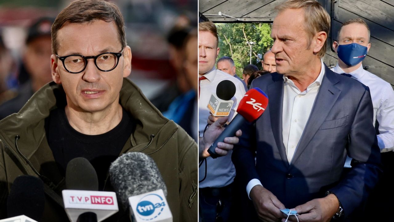 Mateusz Morawiecki, Donald Tusk (fot. PAP/Łukasz Gągulski, PAP/Paweł Supernak) Mateusz Morawiecki, Donald Tusk (fot. PAP/Łukasz Gągulski, PAP/Paweł Supernak)