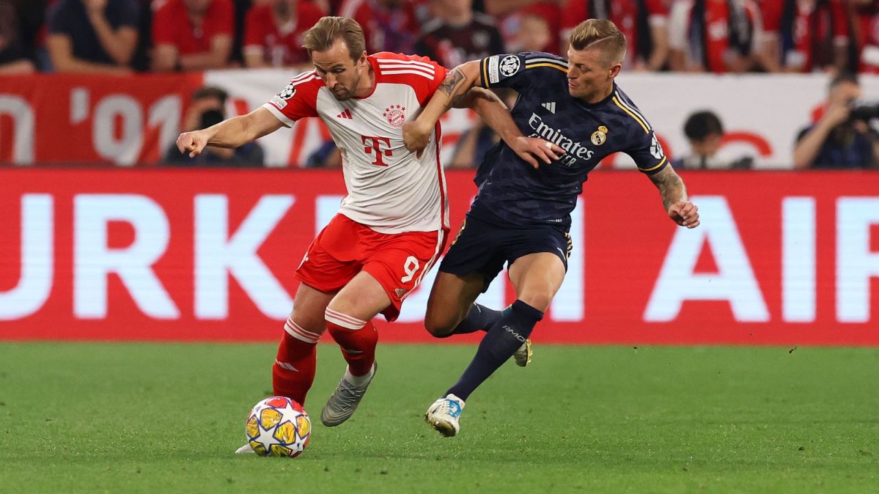 Harry Kane i Toni Kroos (fot. Getty Images)