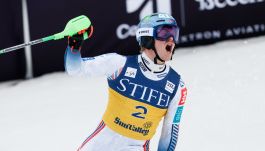 Timon Haugan wygrał slalom w Sun Valley (fot. Getty Images)