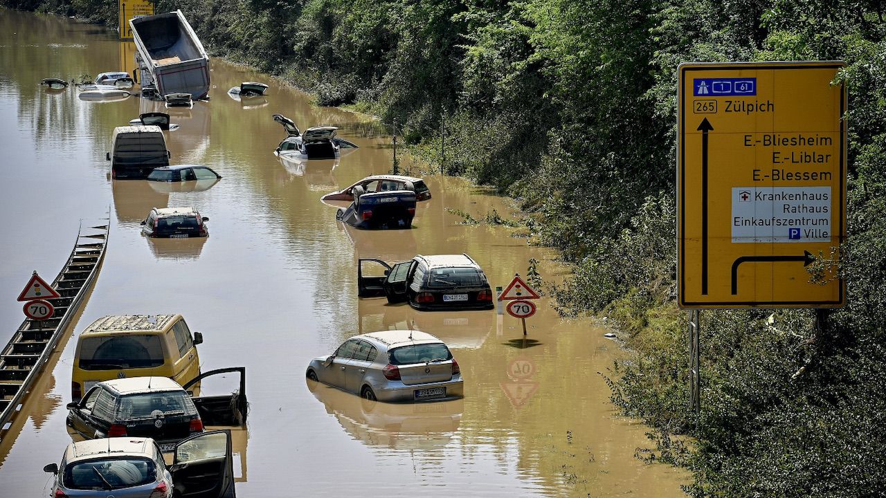 Same straty na kolei i drogach wynoszą prawie dwa miliardy euro (fot. PAP/EPA/S.STEINBACH) Same straty na kolei i drogach wynoszą prawie dwa miliardy euro (fot. PAP/EPA/S.STEINBACH)
