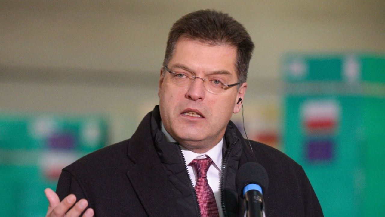 Komisarz UE ds. zarządzania kryzysowego Janez Lenarčič (fot. PAP/Marcin Obara)