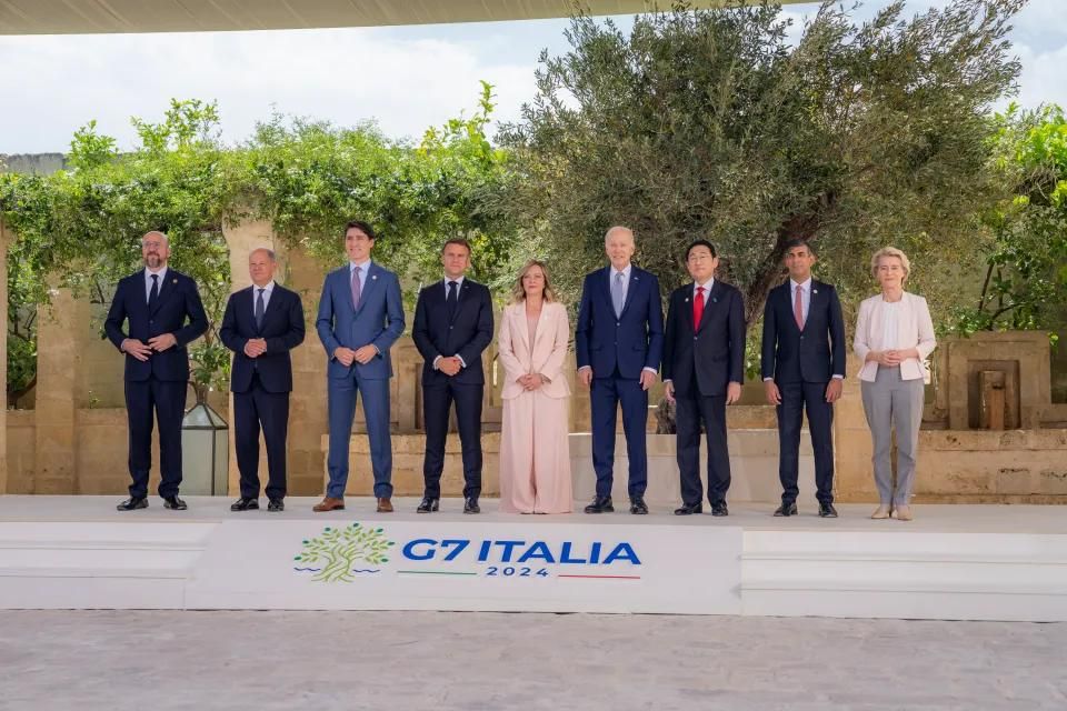 Удзельнікі саміту G7 у Італіі, 14 чэрвеня 2024 году. (Фота: whitehouse / Instagram)