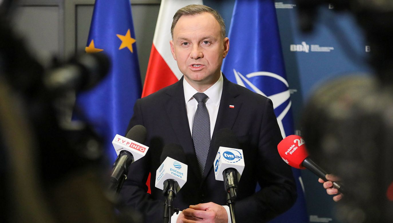 Prezydent Andrzej Duda podziękował liderom frakcji politycznych za konstruktywną dyskusję (fot. KPRP)