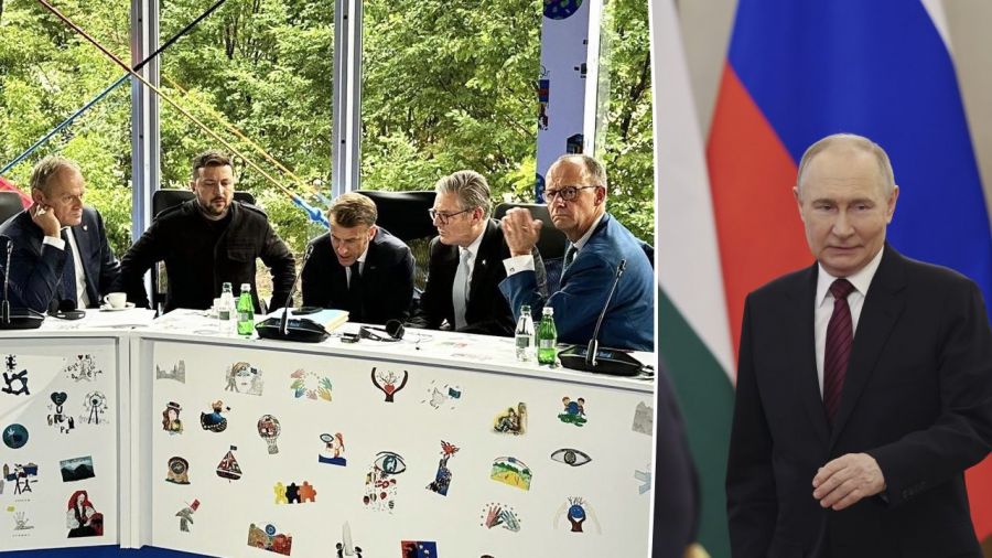 Donald Tusk skrytykował działania rosyjskiego dyktatora (fot. PAP/EPA/YURI KOCHETKOV / POOL)