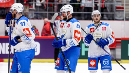 Hokeiści Re-Plast Unii Oświęcim (fot. PAP)