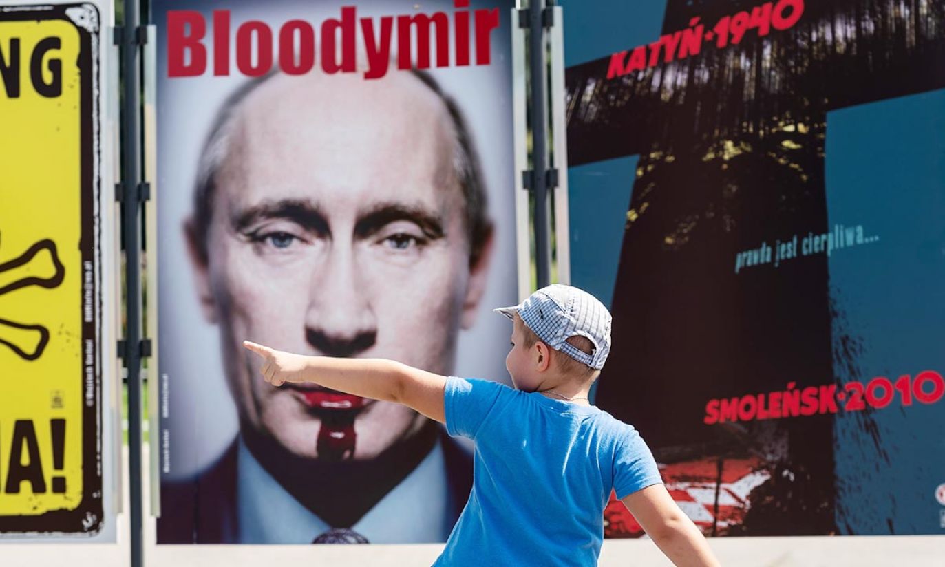 Plakat w Kijowie