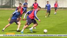 Lech Poznań trenuje przed meczem z Legią Warszawa (fot. TVP)