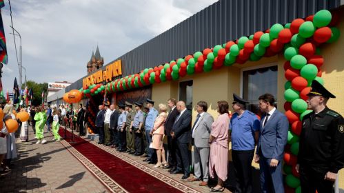 Адкрыццё 15-й крамы «еДИН». Віцебск, 27 ліпеня 2025 года. Крыніца фота: t.me/NA_STRAGE
