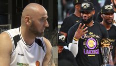 Marcin Gortat o finałach NBA (fot. TVP/Getty)