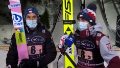 Piotr Żyła, Kamil Stoch (fot. TVP)