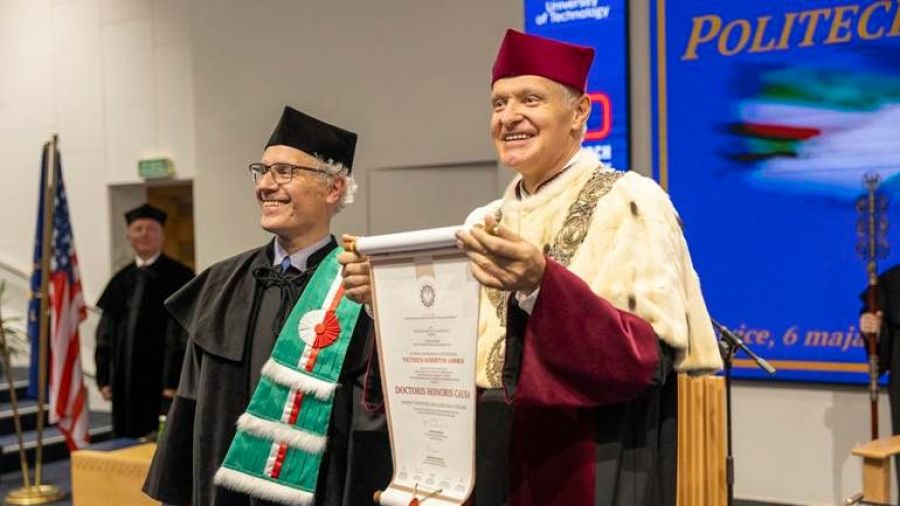 Victor Ambros został doktorem honoris causa Politechniki Śląskiej  Fot. PS