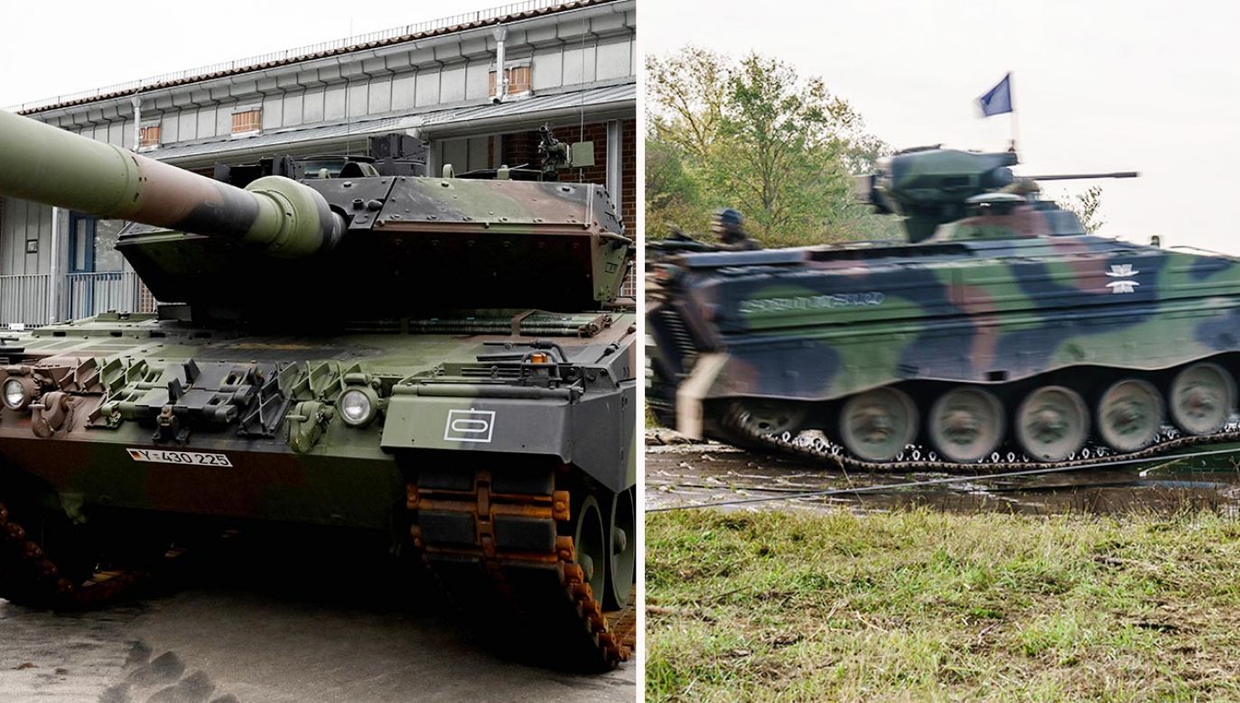 Czołgi Leopard dla Ukrainy (fot. PAP/EPA)