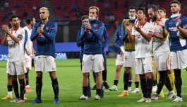 Piłkarze Sevilli (fot. PAP/EPA)