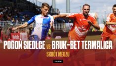 Pogoń Siedlce – Bruk-Bet Termalica Nieciecza. Betclic 1 Liga, 4. kolejka (fot. TVP SPORT)