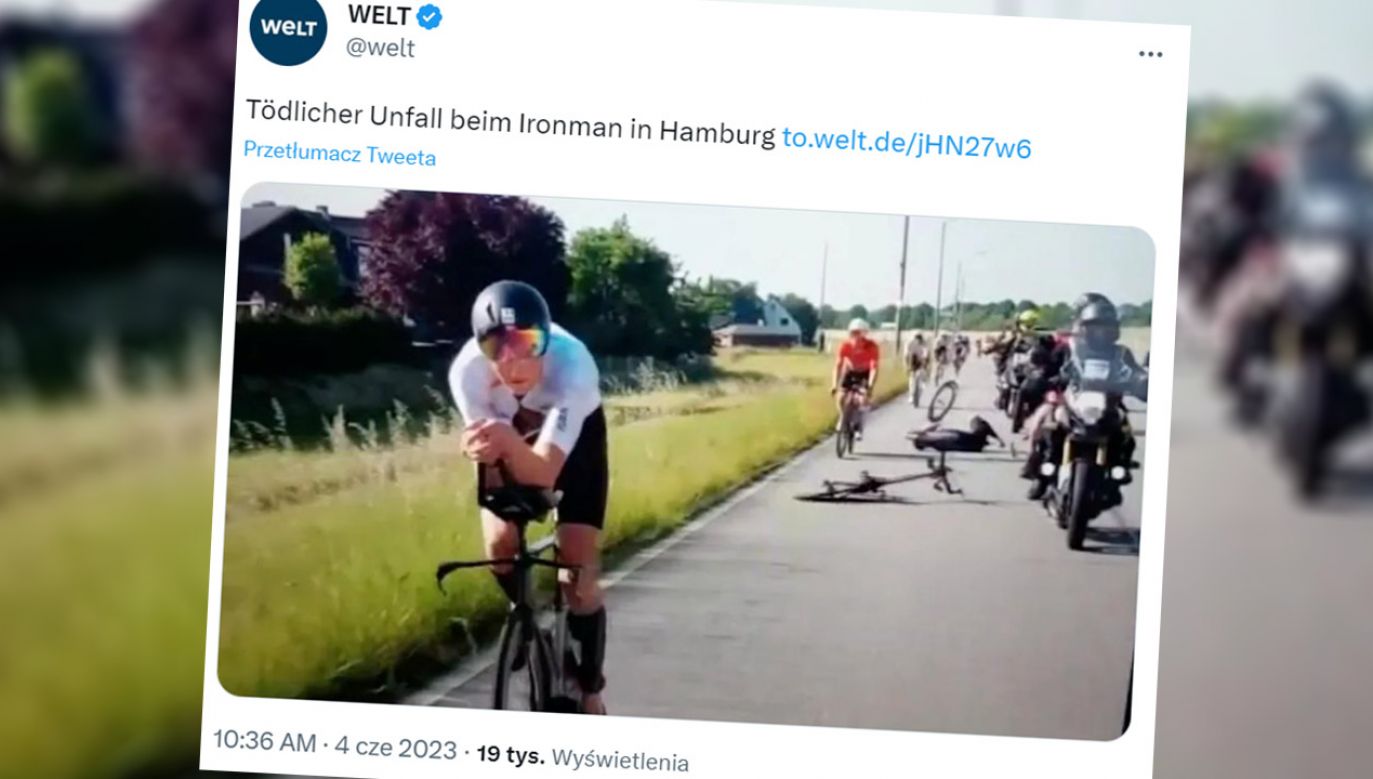 Organizatorzy dotąd nie przerwali zawodów (fot. tt/@welt)
