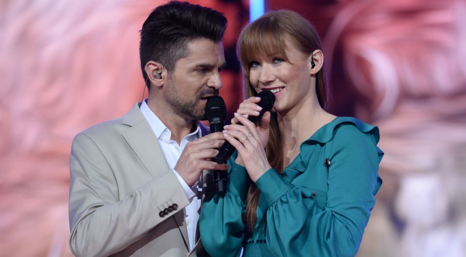 Duet Łukasza Zagrobelnego i Katarzyna Dąbrowskiej wzbudził wiele emocji (fot. J. Bogacz/TVP)