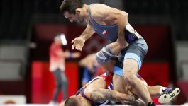 Magomedmurad Gadżijew pewnie awansował do ćwierćfinału turnieju zapaśników w kat. do 65 kg (fot. PAP / EPA) Magomedmurad Gadżijew pewnie awansował do ćwierćfinału turnieju zapaśników w kat. do 65 kg (fot. PAP / EPA)