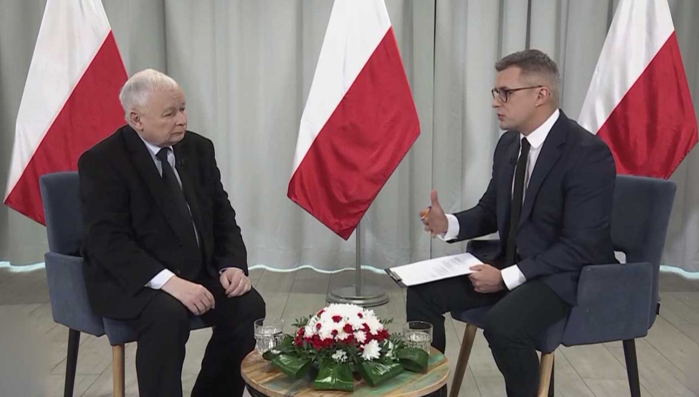 Wywiad z prezesem PiS w TVP3 Gorzów Wielkopolski (fot. TVP Info)