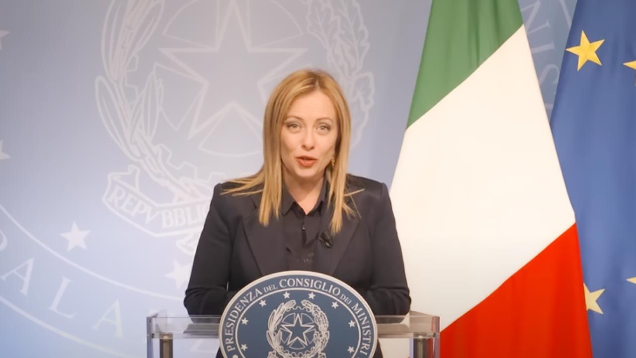 Premier Włoch Giorgia Meloni o Bałkanach Zachodnich (fot. yt/ Palazzo Chigi)